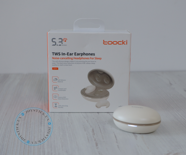 Навушники для сну безпровідні Toocki TWS Bluetooth 5.3 ANC 300мАг TQ-EJ16 Колір Бежевий